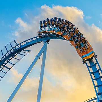 Roller coaster in Orlando